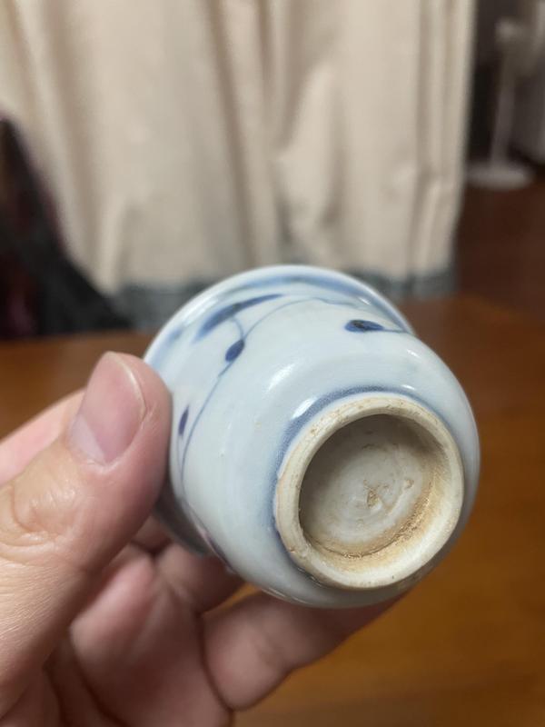 古玩陶瓷明晚期·青花纏枝杯拍賣,當前價格680元