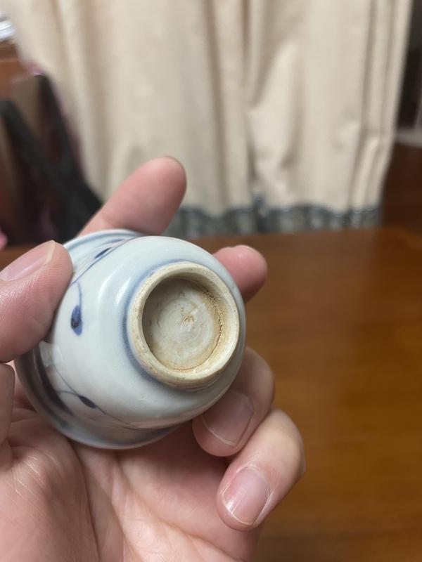 古玩陶瓷明晚期·青花纏枝杯拍賣,當前價格680元