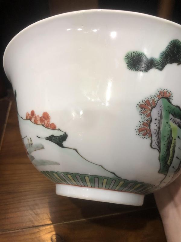 古玩陶瓷(新年放漏中)晚清-百子嬰戲紋-五彩大碗拍賣,當前價格3360元