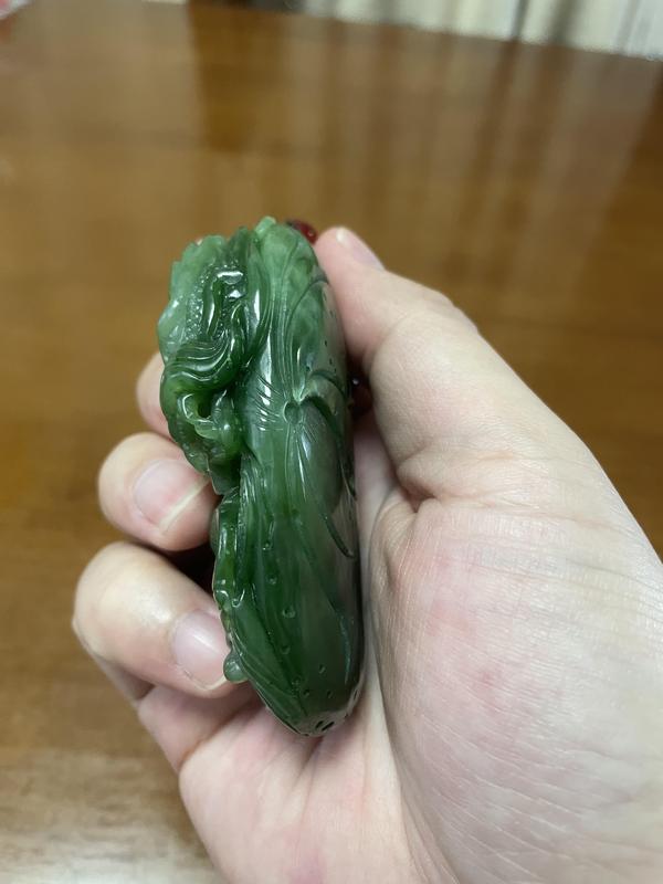 古玩玉器和田碧玉雕“龍紋”把件拍賣,當(dāng)前價格1800元