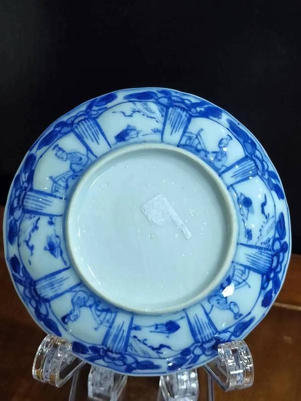 古玩陶瓷清康熙仕女紋青花盤拍賣,當前價格1000元