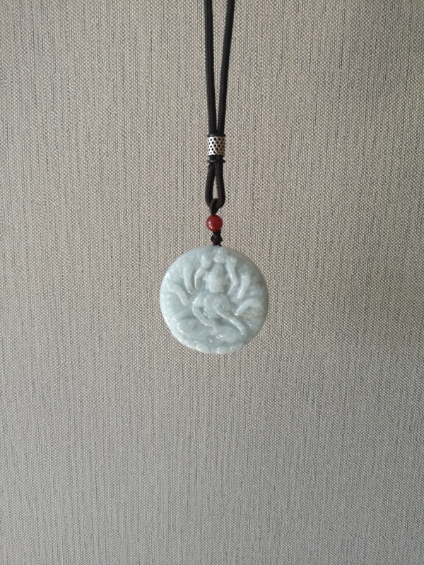 古玩玉器天然翡翠雕“千手觀音”牌拍賣,當(dāng)前價(jià)格680元