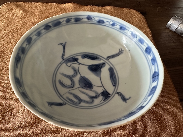 古玩陶瓷明代龍鳳青花碗拍賣,當前價格3250元