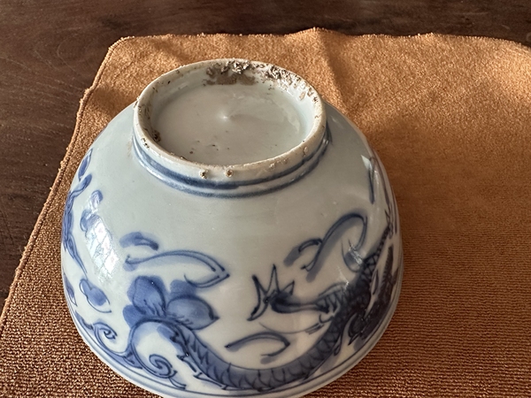 古玩陶瓷明代龍鳳青花碗拍賣,當前價格3250元