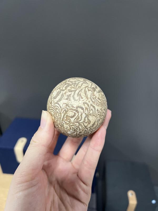 古玩陶瓷唐代絞胎步打球捶丸【域鑒實物鑒定】拍賣,當前價格6888元
