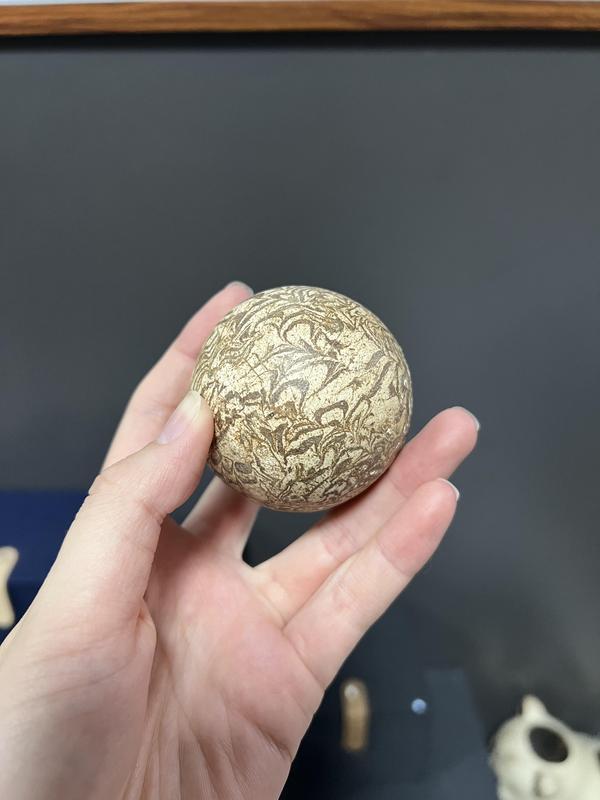 古玩陶瓷唐代絞胎步打球捶丸【域鑒實物鑒定】拍賣,當前價格6888元