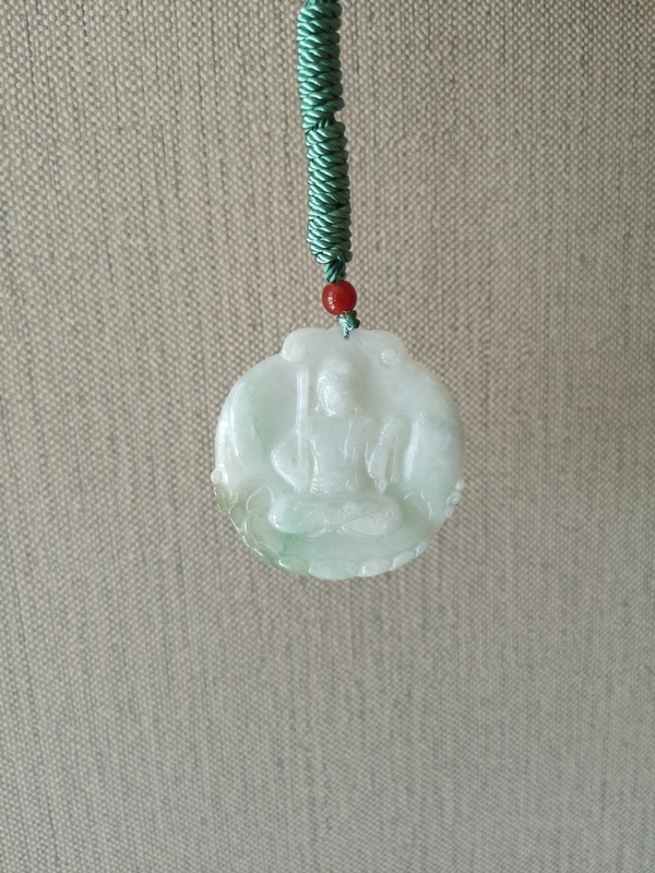 古玩玉器天然翡翠雕“觀音”掛牌拍賣,當(dāng)前價(jià)格345元