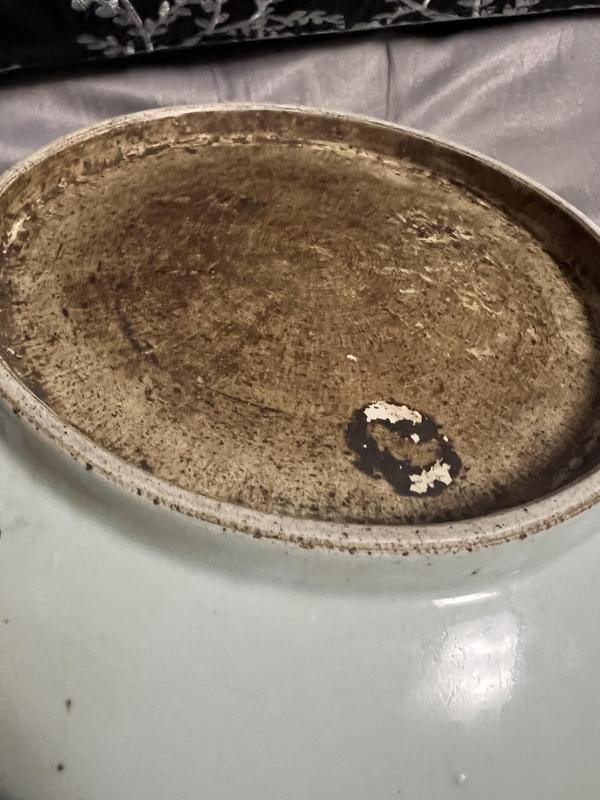 古玩陶瓷青花過墻龍盤拍賣,當前價格18888元