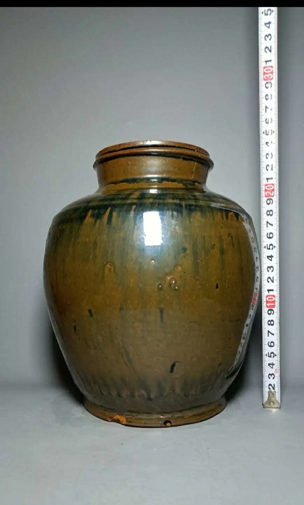 古玩陶瓷醬釉罐拍賣,當前價格358元