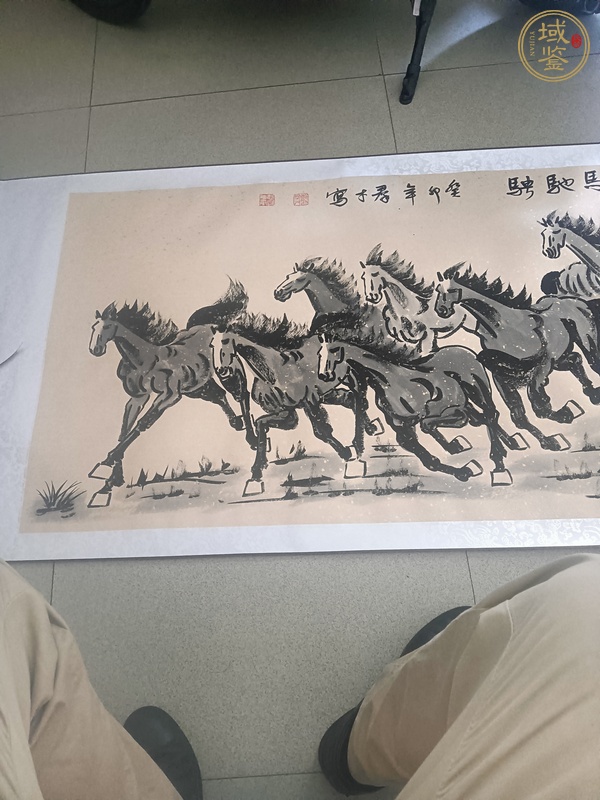 古玩字畫駿馬馳騁真品鑒賞圖