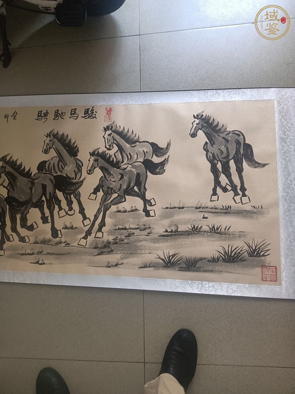 古玩字畫駿馬馳騁真品鑒賞圖