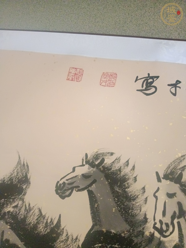 古玩字畫駿馬馳騁真品鑒賞圖