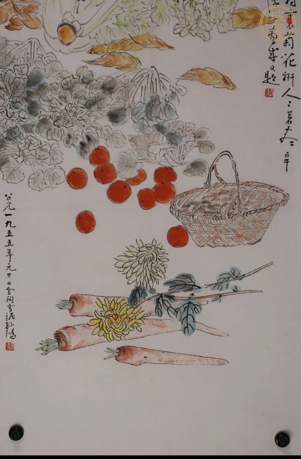 古玩字畫孫雪泥花卉真品鑒賞圖