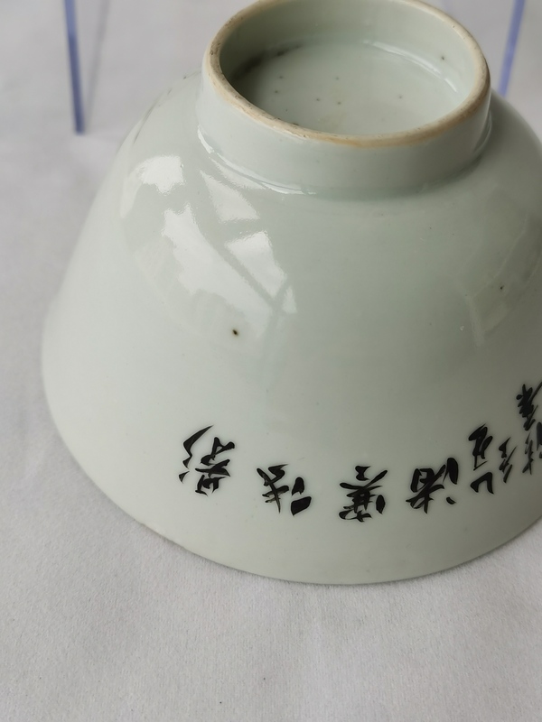 古玩陶瓷民國粉彩春江水暖碗拍賣,當(dāng)前價格2500元