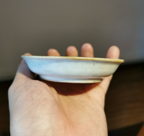古玩陶瓷清晚期粉彩花卉紋調(diào)色洗（文房）拍賣(mài)，當(dāng)前價(jià)格0元