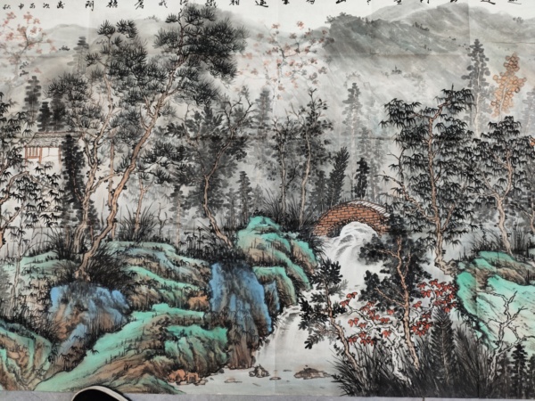 古玩字畫(huà)著名書(shū)畫(huà)家 司松筠《秋色蒼梧間梧間》拍賣(mài)，當(dāng)前價(jià)格1369元