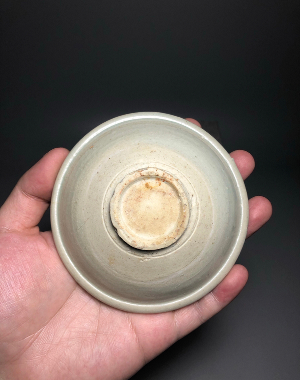 古玩陶瓷釉水漂亮青白釉茶盞拍賣,當前價格3888元