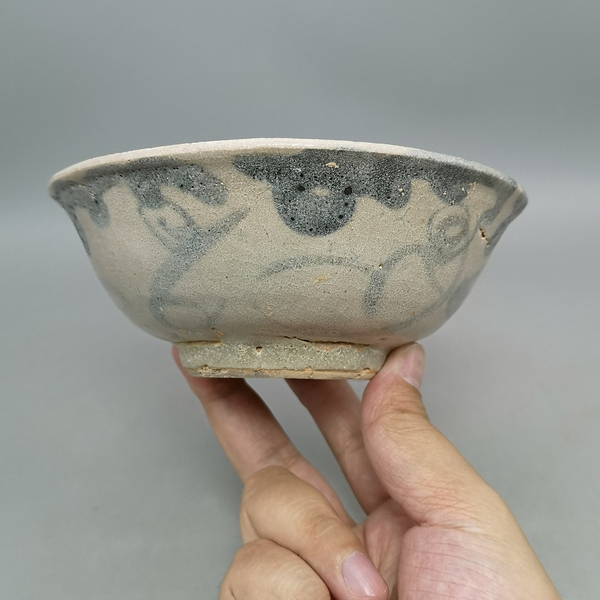 古玩陶瓷明早期-洪武青花云氣紋碗拍賣,當前價格266元