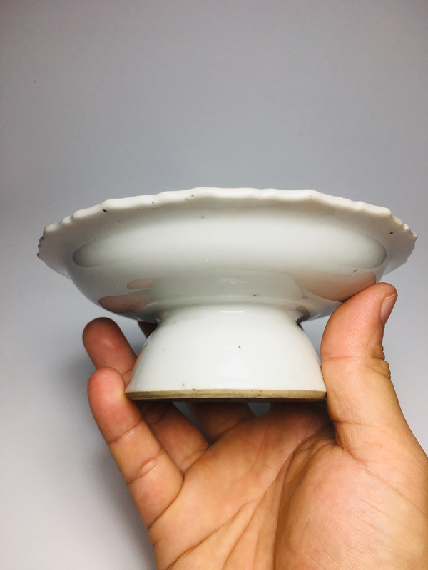 古玩陶瓷甜白釉花口高足洗拍賣,當(dāng)前價(jià)格888元