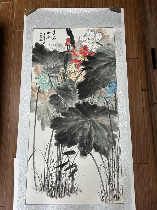 古玩字畫王一容老師作品清風和氣拍賣,當前價格788元