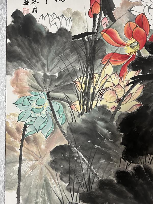 古玩字畫王一容老師作品清風和氣拍賣,當前價格788元