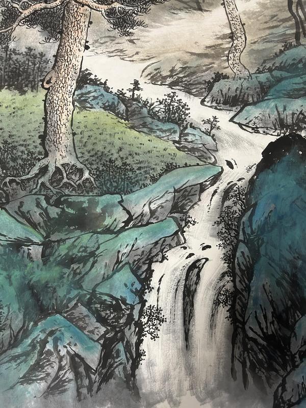 古玩字畫諸明《松風雅韻》拍賣,當前價格850元