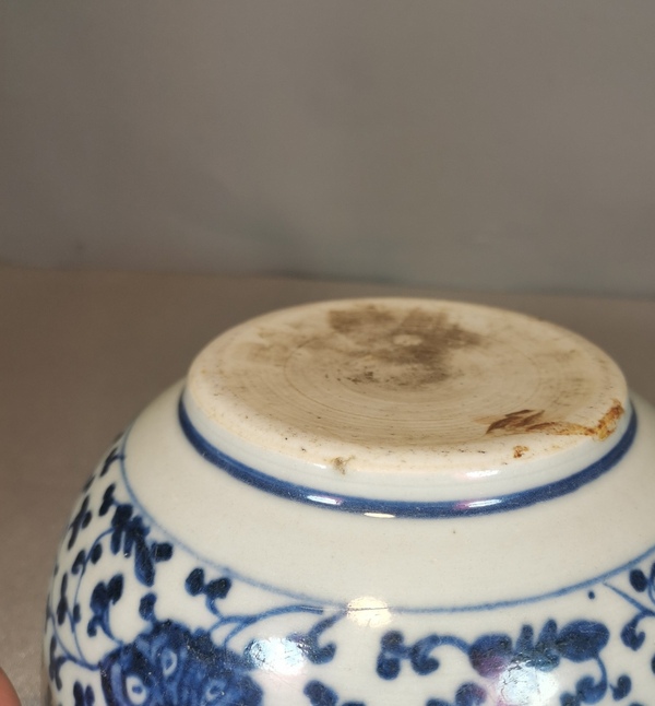 古玩陶瓷清早期雍正仿永宣青花纏枝花卉擂缽拍賣,當前價格16800元
