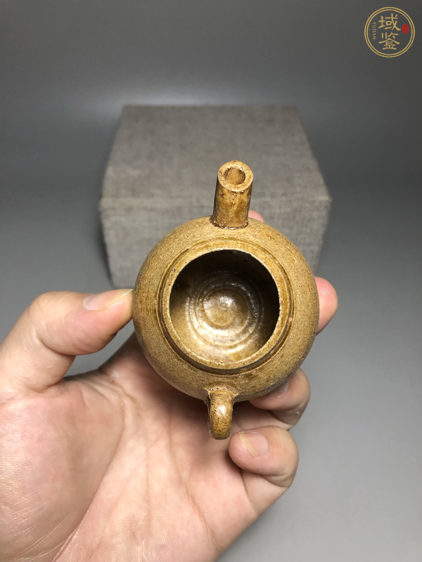 古玩陶瓷明代·褐釉水注真品鑒賞圖