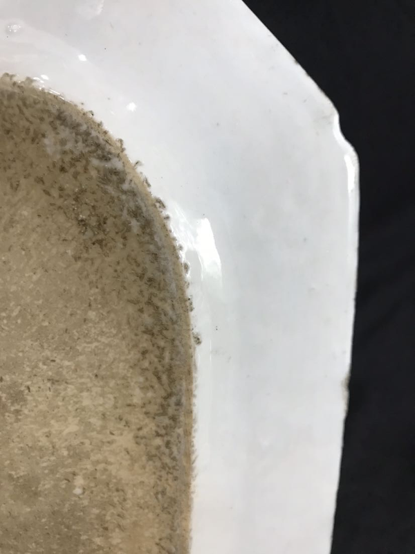古玩陶瓷清乾隆青花亭臺樓閣山水紋方盤拍賣,當前價格1588元