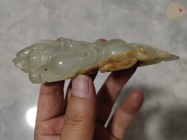 古玩玉器青海玉雕“瑞獸”擺件真品鑒賞圖