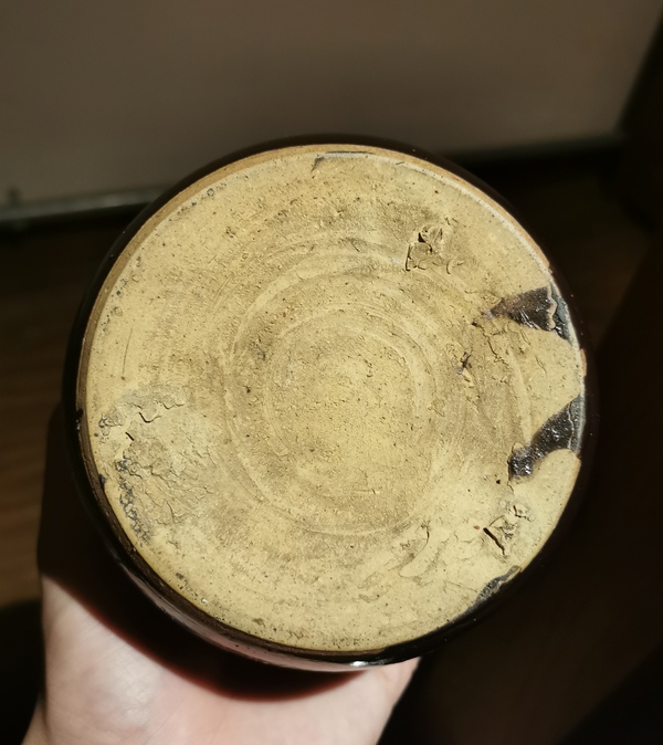 古玩陶瓷明代?油滴釉茶入拍賣,當(dāng)前價格1300元
