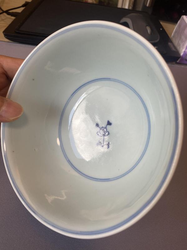 古玩陶瓷花間壽字紋青花碗拍賣,當前價格16900元