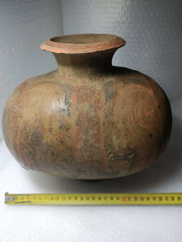 古玩陶瓷點彩鴨蛋陶罐拍賣,當前價格6300元