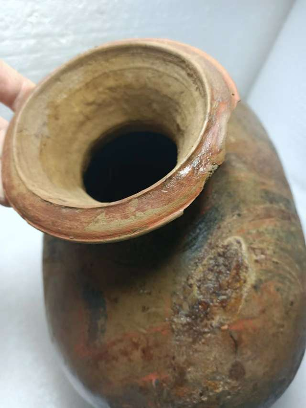 古玩陶瓷點彩鴨蛋陶罐拍賣,當前價格6300元