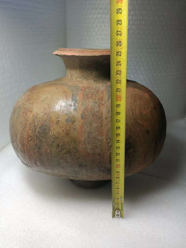 古玩陶瓷點彩鴨蛋陶罐拍賣,當前價格6300元