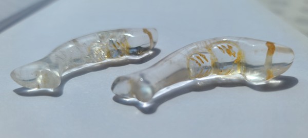 古玩玉器天然水晶雕“魚形墜”拍賣，當前價格800元