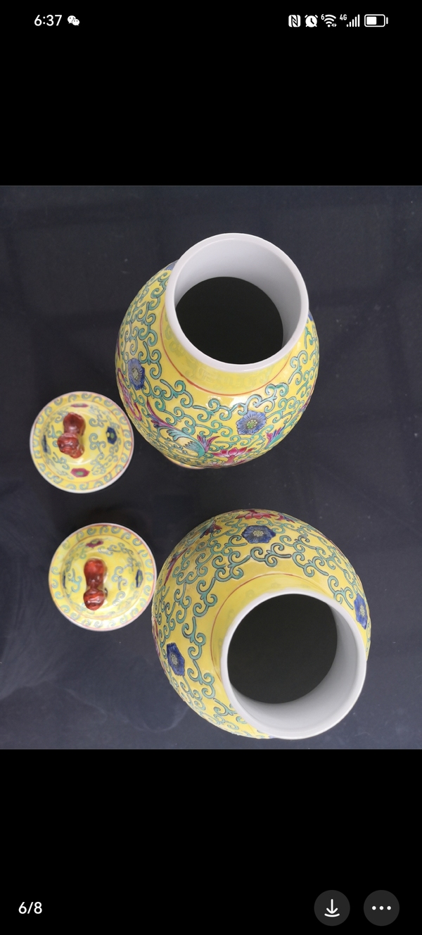 古玩陶瓷彩繪雞腿蓋瓶拍賣，當(dāng)前價格3800元