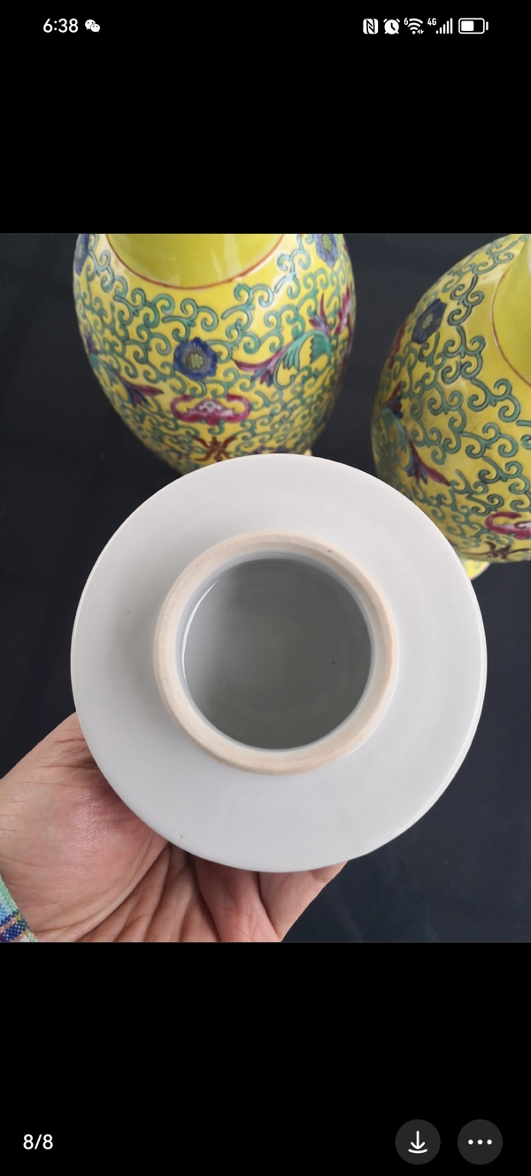 古玩陶瓷彩繪雞腿蓋瓶拍賣,當(dāng)前價格3800元