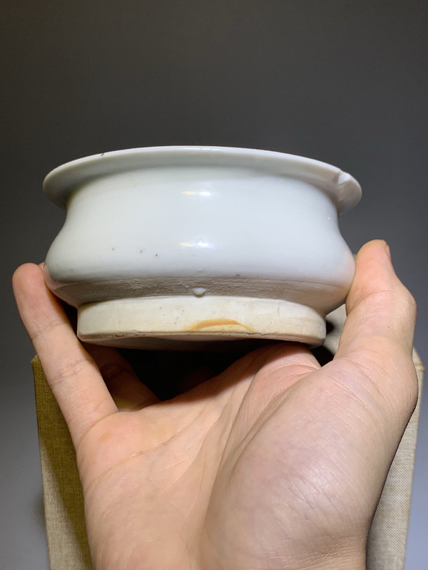 古玩陶瓷德化窯白釉香爐拍賣,當前價格699元