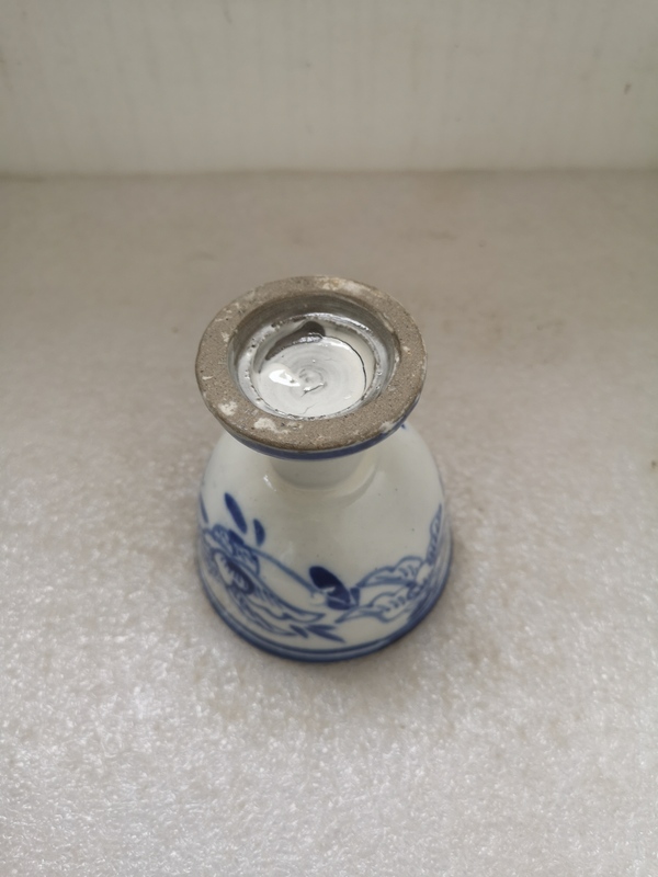古玩陶瓷磁州窯青花花卉紋高足杯拍賣,當(dāng)前價格398元