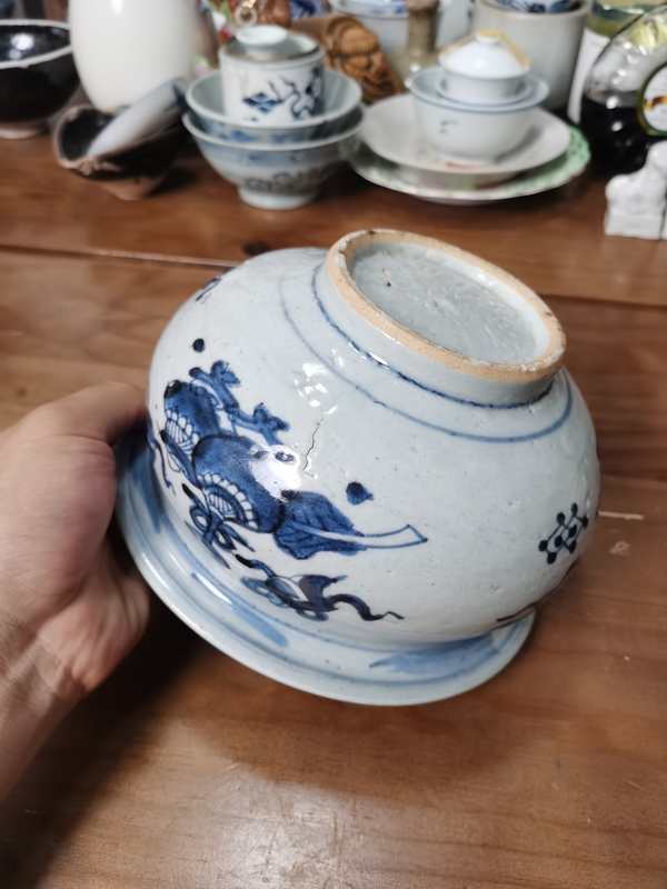 古玩陶瓷【全品】康熙博古紋青花羅漢大爐拍賣，當(dāng)前價格4500元