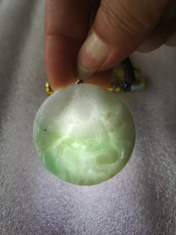 古玩玉器天然翡翠雕“文殊菩薩”掛牌拍賣,當前價格298元