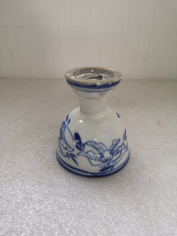 古玩陶瓷磁州窯青花花卉紋高足杯拍賣,當(dāng)前價格398元