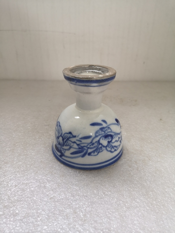 古玩陶瓷磁州窯青花花卉紋高足杯拍賣,當(dāng)前價格398元