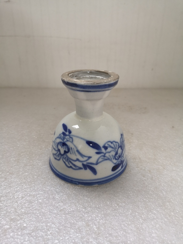 古玩陶瓷磁州窯青花花卉紋高足杯拍賣,當(dāng)前價格398元
