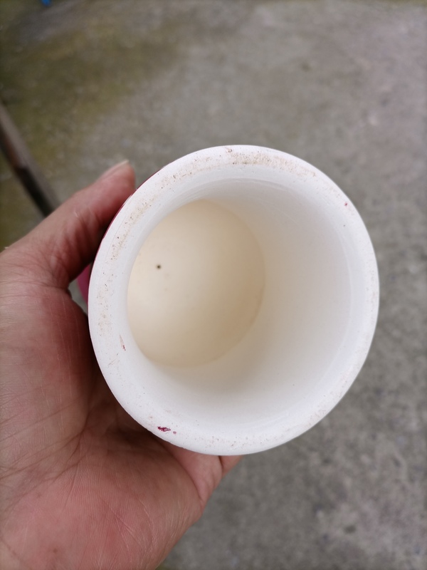 古玩陶瓷紅釉燈臺拍賣,當前價格260元