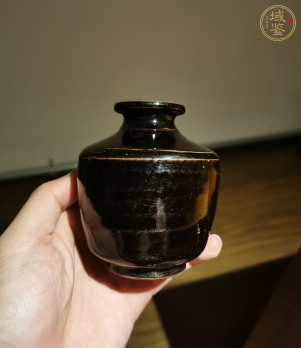 古玩陶瓷黑釉瓶真品鑒賞圖