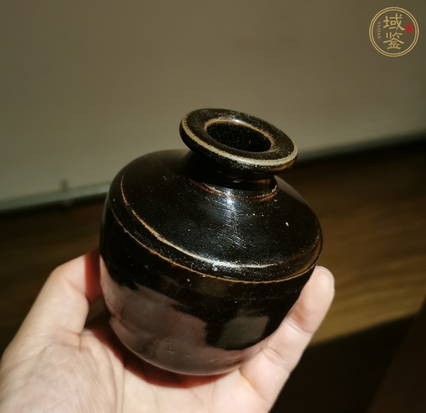 古玩陶瓷黑釉瓶真品鑒賞圖