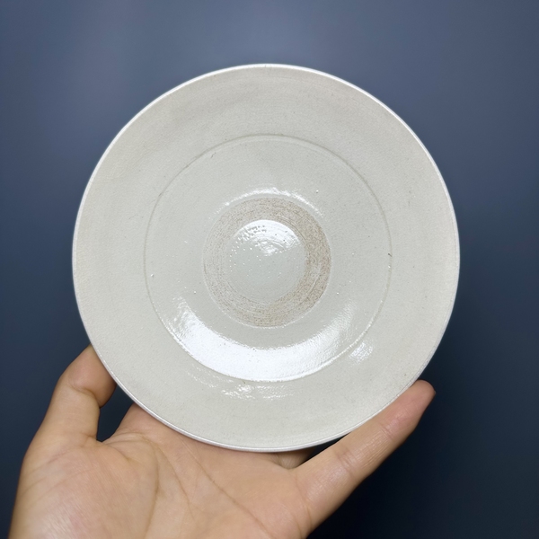 古玩陶瓷霍州窯白釉盤拍賣,當前價格3800元