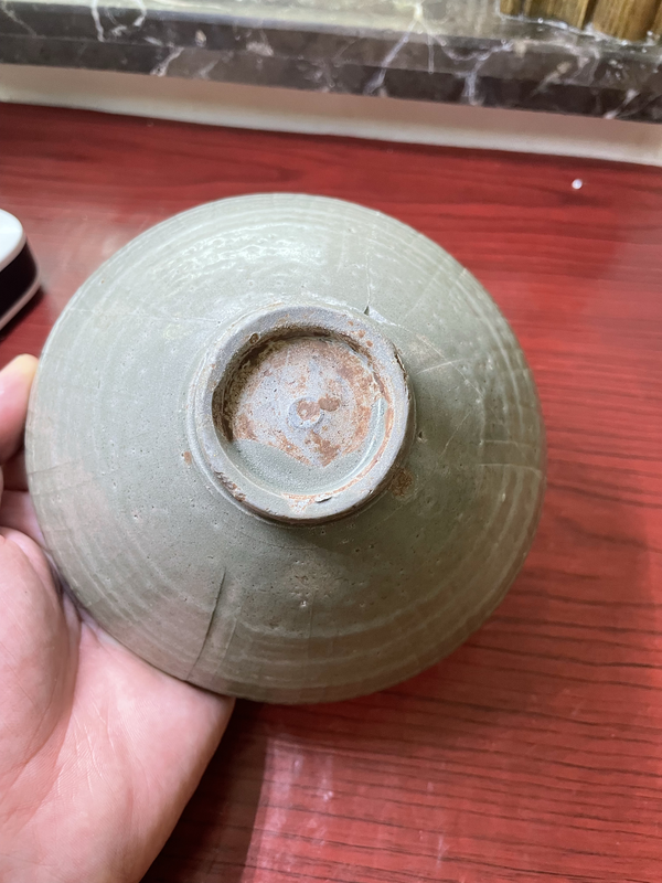 古玩陶瓷館藏級北宋同安窯珠光青瓷雙面刻花碗拍賣,當前價格299元